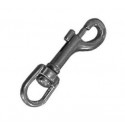 Snap hook with swivel SS 75 mm